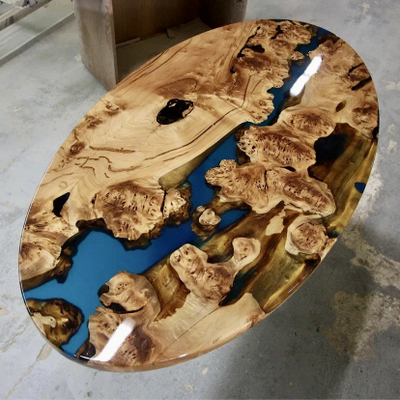 стол с рекой, стол круглый, круглый стол с рекой, река, стол из слэба, стол в гостиную, слэб, спил