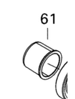 Втулка ведомого вариатора оригинал BRP 504153054/504152989 для BRP LYNX/Ski-Doo