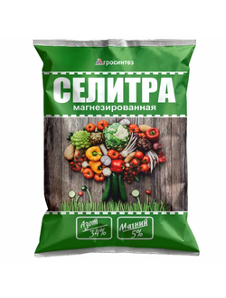 Селитра магнезированная 34-5 органоминеральное удобрение, 1 кг