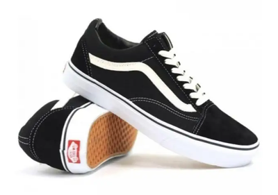 Vans Old Skool Platform Black White