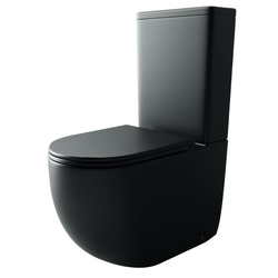 Унитаз-компакт Ceramicanova Metropol CN4001MB с микролифтом, черный матовый