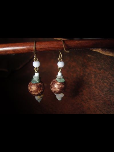 Благотворительность. Серьги "Лес и Туман"