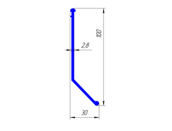 Уплотнитель сдвижной крыши (резинка от подлива) SAB930