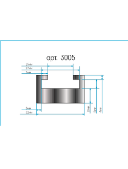 Склиза черная (150 см) ЦентрПласт 3005 Профиль: 26 для BRP LYNX/Ski-Doo