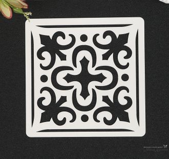 Трафарет пластик "Плитка Азулежу"_6 10х10 см