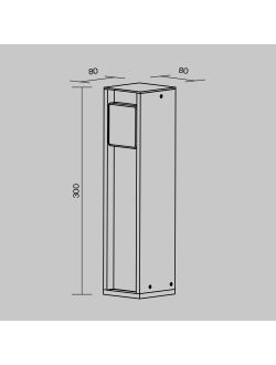Уличная розетка Socket 2000Вт IP 54, O459FL-GF01SC, Maytoni