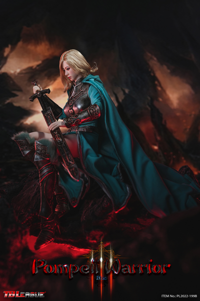 Помпейская воительница в голубом - КОЛЛЕКЦИОННАЯ ФИГУРКА 1/6 Pompeii Warrior Blue (PL2022-199B) - TBLeague