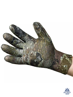 Перчатки неопреновые 5мм AquaDiscovery Camostretch GREEN р.M