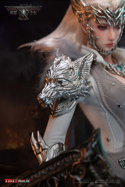 ПРЕДЗАКАЗ - Белая воительница Алина - Коллекционная фигурка 1/6 The Girl Under Wolf's Ward Silver Alina (PL2026-236A) - TBLeague ?ЦЕНА: 28200 РУБ.?