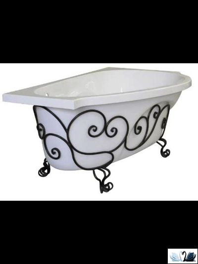 Ванна Эстет Грация 170 x 94 см, каменная левая, угловая, асимметричная