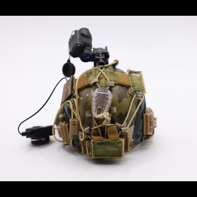 Шлем Fast с ПНВ, радиостанцией и наушниками 1/6 (26060R-B) - Easy&amp;Simple