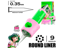 9 RLMT/0.35 - Round Liner Medium Taper - PEACH