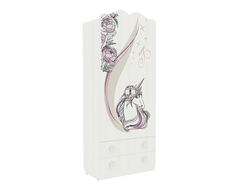 Детская Фэнтези - ШКАФ КОМБИНИРОВАННЫЙ (С ЯЩ. 2-СТВОРЧАТЫЙ)