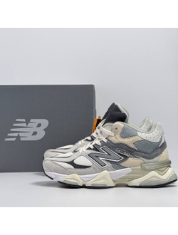 New Balance 9060 Light Grey с мехом