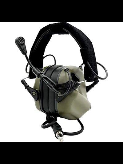 Активные наушники Earmor M32 MOD4 + крепеж на шлем M11 + кнопка PTT Baofeng / Kenwood M52