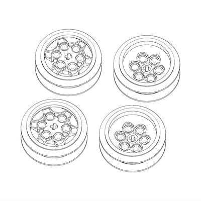 !АНАЛОГ! Wheels /  62' rims White, WHITE (WHL6)