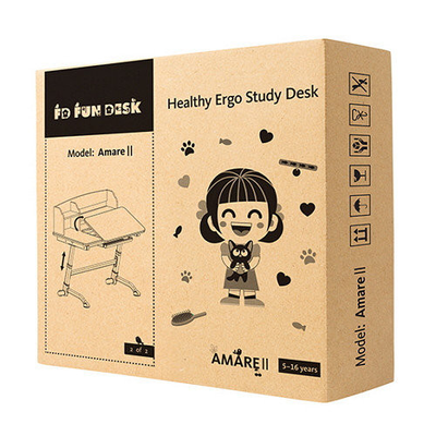 РЕГУЛИРУЕМАЯ ДЕТСКАЯ ПАРТА FUNDESK AMARE II - упаковка