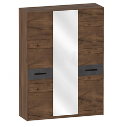 Глазго спальня Шкаф 3 дв (1650 ? 535 ? 2265мм) Металл Бруклин/Таксония