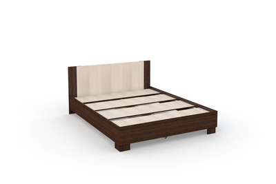 Кровать Аврора, венге/дуб молочный, разный размер