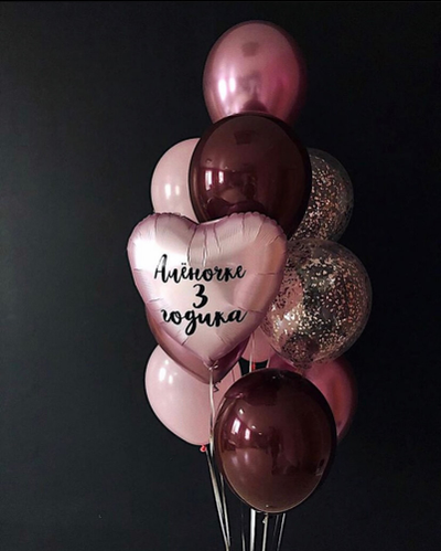 Воздушные шары с индивидуальной надписью