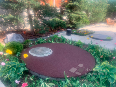 Комплект для укладки покрытия из резиновой крошки "Резиновый пол" 1м2, толщ 10мм