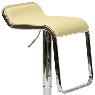Барный стул N-41 Lem BR кремовая экокожа