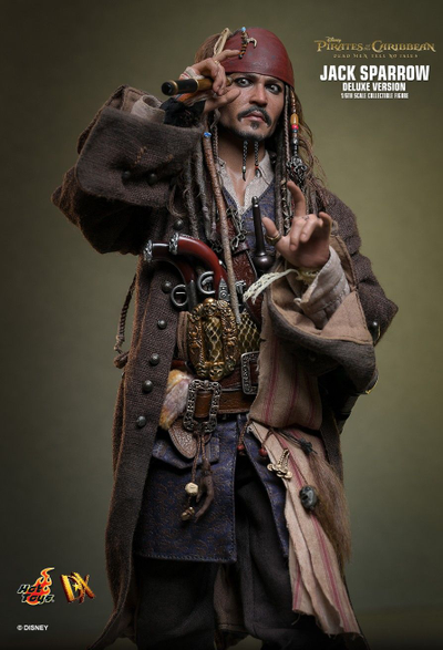 Капитан Джек Воробей (Джонни Депп, "Пираты Карибского Моря", Pirates of the Caribbean) - Коллекционная фигурка 1/6 JACK SPARROW (DX38) - HOT TOYS