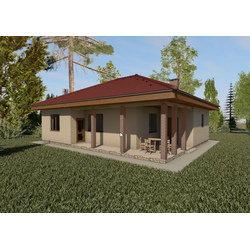 Одноэтажный дом с тремя спальнями 120м² (S43)