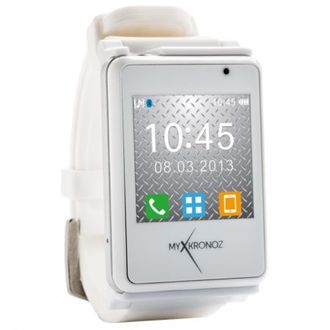 Умные наручные часы MyKronoz ZeNano White (белые) SW для iPhone Samsung