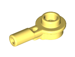 Bar   1L with 1 x 1 Round Plate with Hollow Stud, Bright Light Yellow (32828 / 6296963)