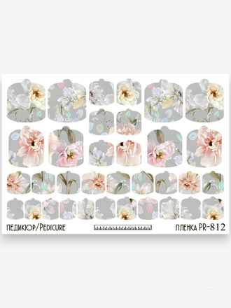 Пленки для педикюра 9,5*13,5 см PR-812