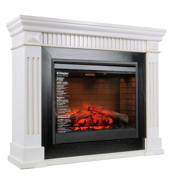 Каминокомплекты Dimplex America белый дуб с очагом Symphony 30"