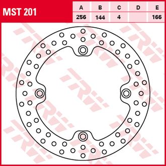 Тормозной диск передний TRW MST201 для мотоциклов Honda CB 450, NX Dominator 500/650, XL Transalp 600/650/700, XR - L 650,