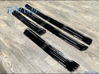 Молдинги Toyota Land Cruiser Prado 150 черные с хромом