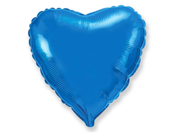 Фольгированное сердце синее