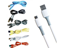 Кабель USB G16 Micro силиконовый 1000mm Black 20pcs