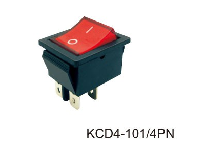 Переключатель KCD4-101/4PN неон 12|220v (355)