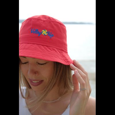 Панама взрослая красная (логотип Volleylife)