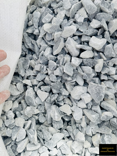 серо-голубой мрамор крошка