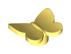 Butterfly with Stud Holder, Bright Light Yellow (80674 / 6379176)