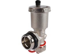 Регулируемый концевой фитинг ROMMER с дренажным вентилем, автоматический воздухоотводчик 1"