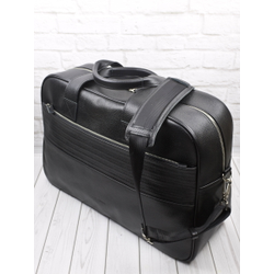 Кожаная дорожная сумка Frentano Premium black (арт. 
4041-51)