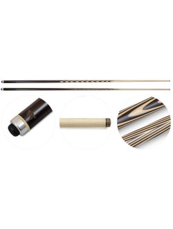 Кий / пирамида 1-pc "Классика" (черный граб, граб) 20 запилов