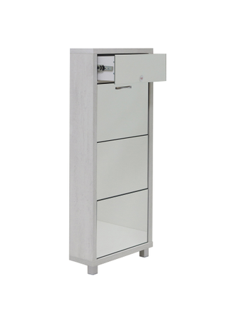 Обувница Айрон-3 Плюс (фасад Зеркало)