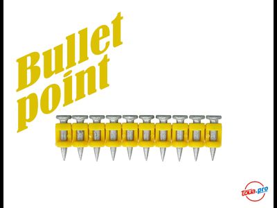 Усиленные гвозди по бетону металлу Toua CN MG Bullet Point 3,05x22
