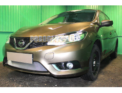 Защита радиатора Nissan Tiida II 2015- chrome