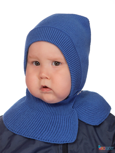 Шапка-шлем "Кроха" 20201-05, цвет ярко-синий, р. 46-48