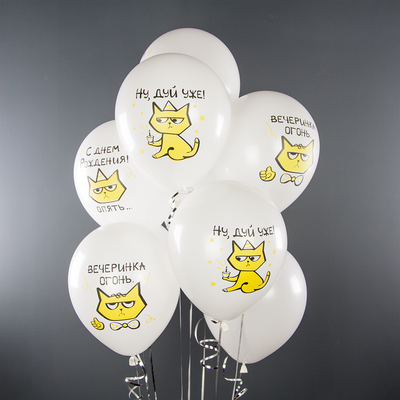 С Днем Рождения, рыжий котик (1шт)