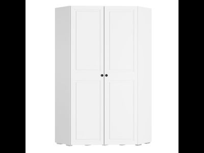 Софт Шкаф угловой ШКУ-01 (1104*2176*1104мм), белый/эмаль белая