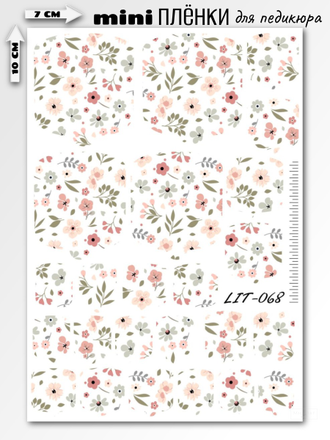 Мини пленки для педикюра LIT-068